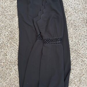 Elegant Black Jumpsuit with Lace Detail